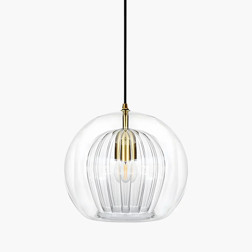 Scandinavian Glass Globe Pendant Light For Modern Living Spaces | Ventumra