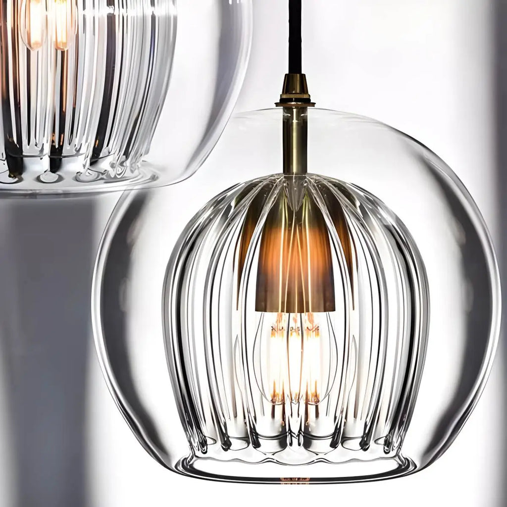 Scandinavian Glass Globe Pendant Light For Modern Living Spaces | Ventumra