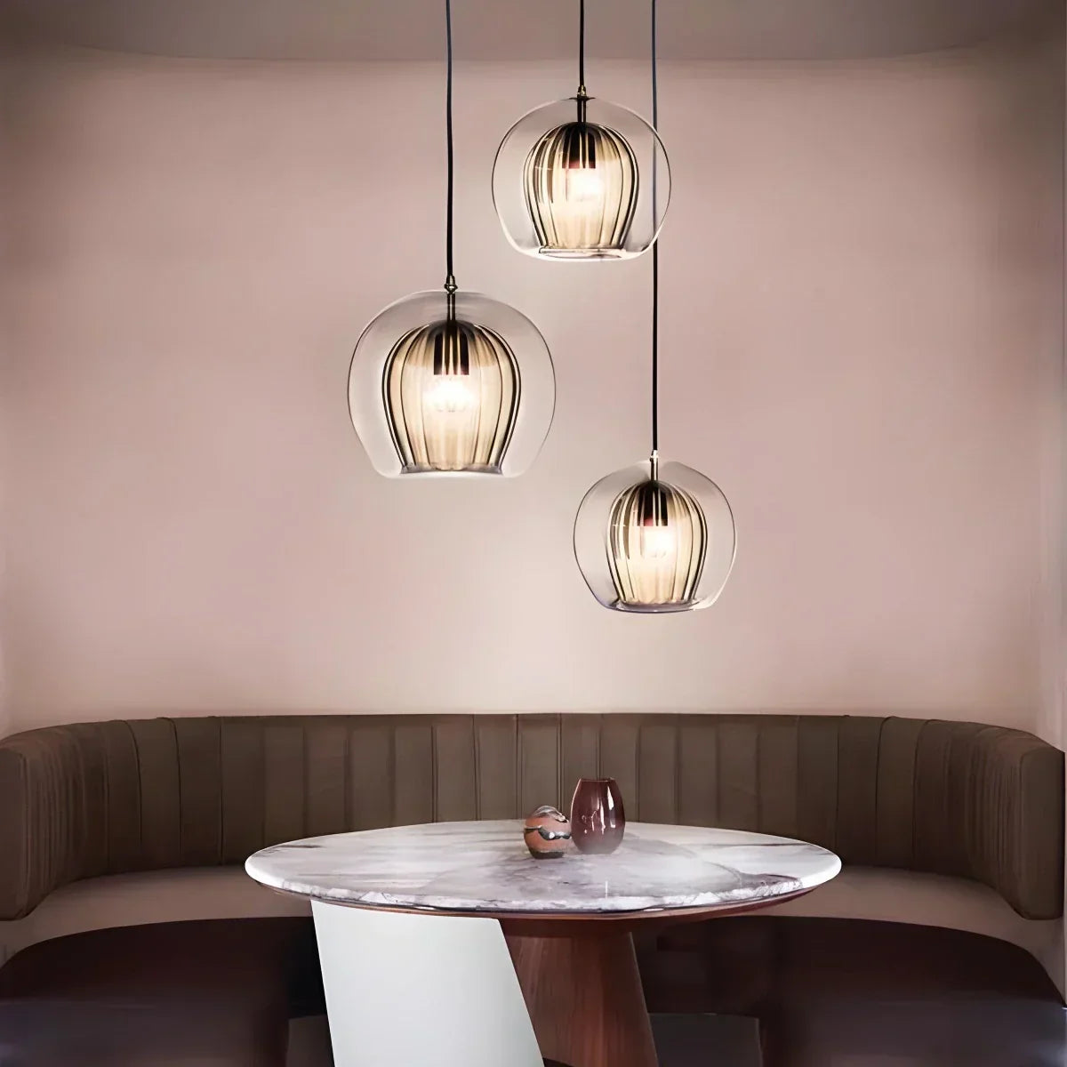 Scandinavian Glass Globe Pendant Light For Modern Living Spaces | Ventumra