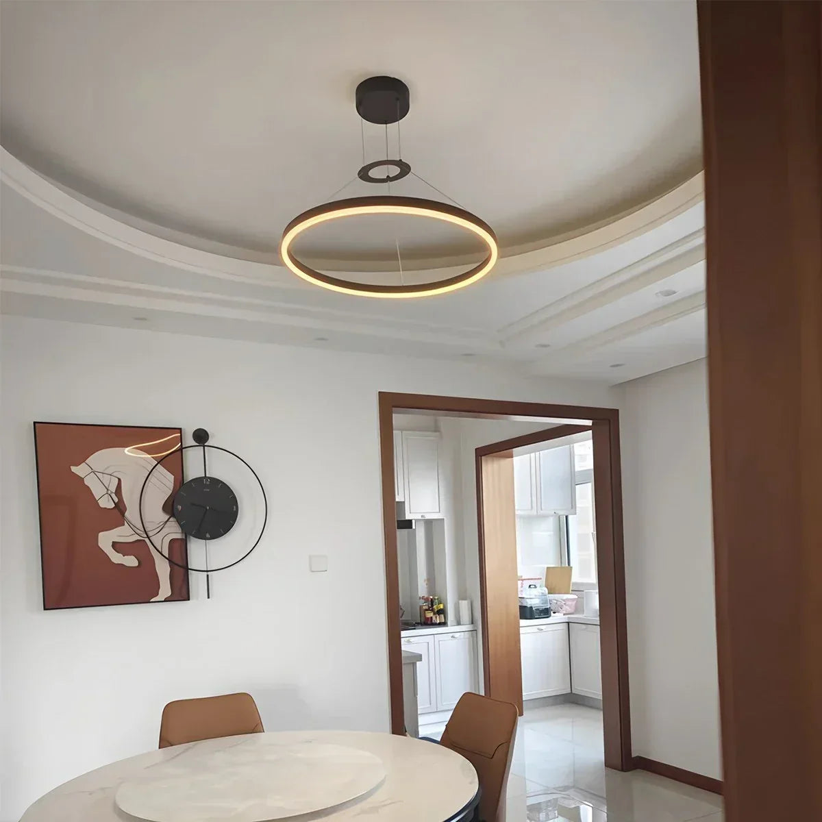 Round LED Pendant Light for Living Rooms and Kitchens | Ventumra