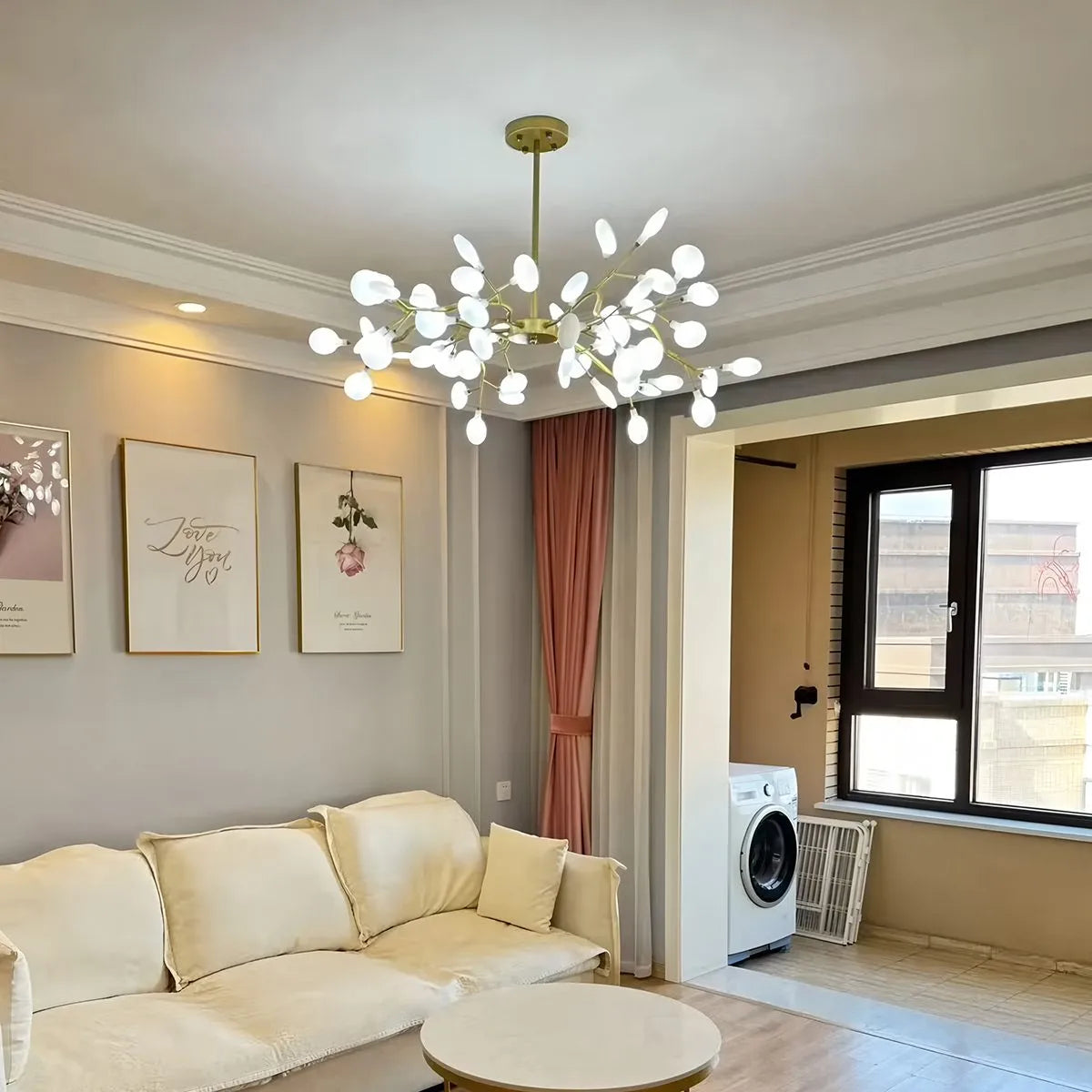 ثريا فايرفلاي سبوتنيك بتقنية LED وتصميم نجمي لإضاءة محيطية دافئة | Ventumra