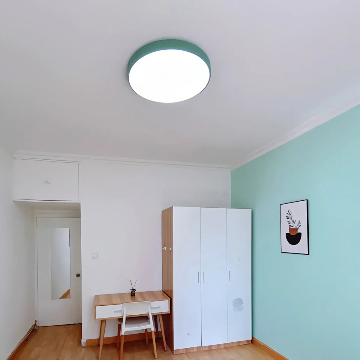 Candeeiro de teto LED Macaron, luminária circular minimalista para interiores modernos | Ventumra