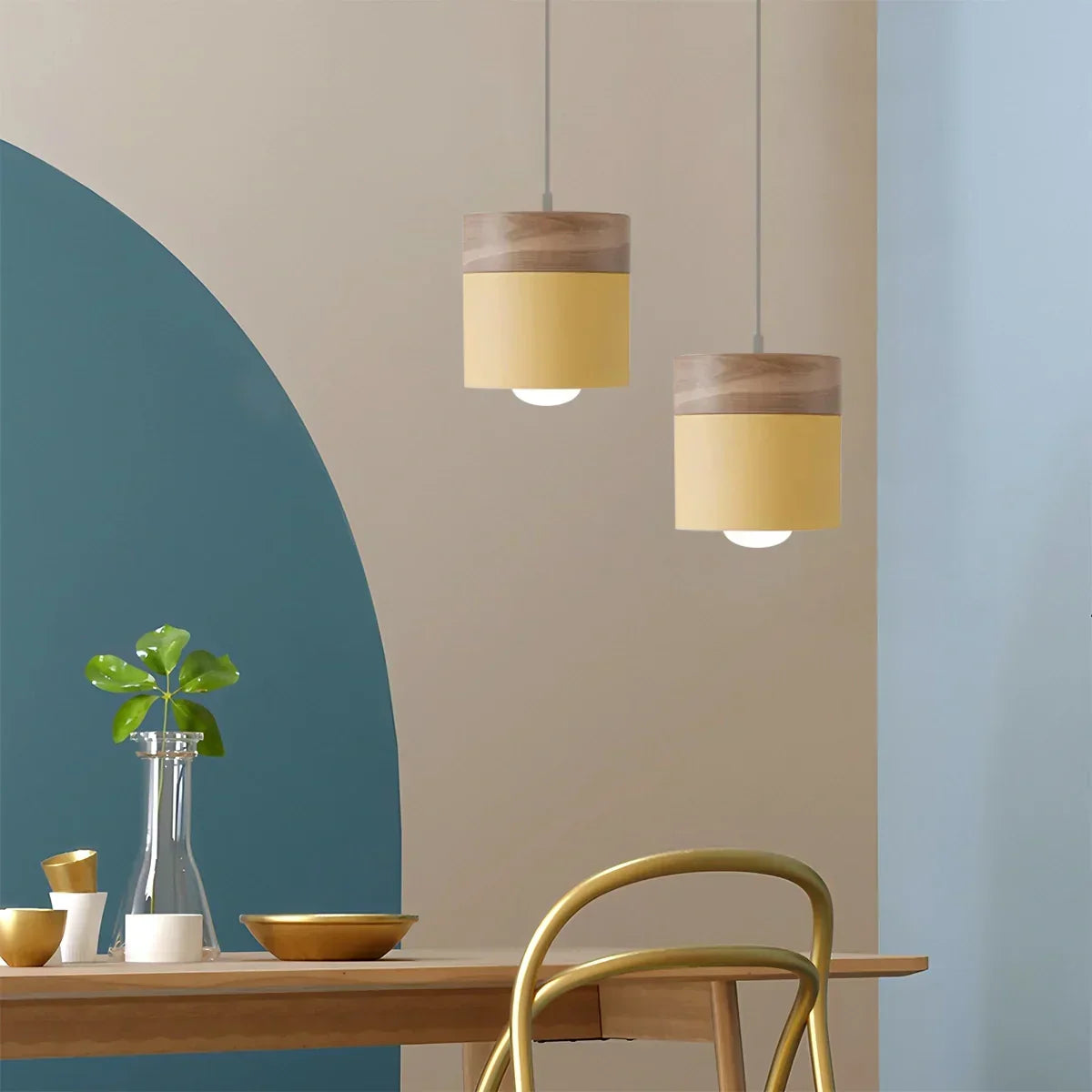Pendul din lemn Laetus pentru interioare contemporane, design modern | Ventumra