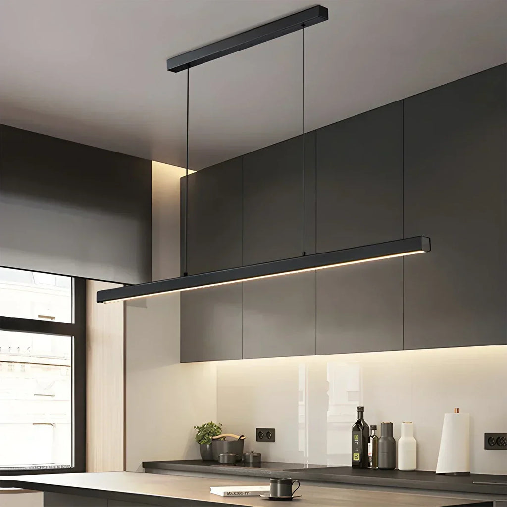Moderne slanke hanglamp voor keukeneiland, eigentijdse armatuur | Ventumra