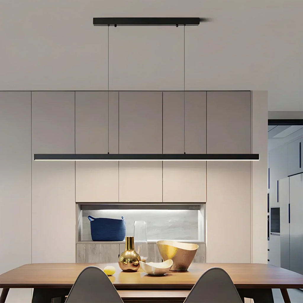 Moderne slanke hanglamp voor keukeneiland, eigentijdse armatuur | Ventumra
