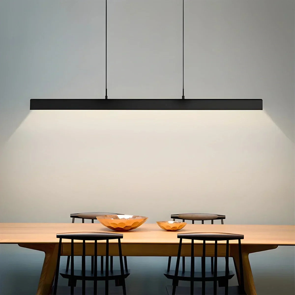 Moderne slanke hanglamp voor keukeneiland, eigentijdse armatuur | Ventumra