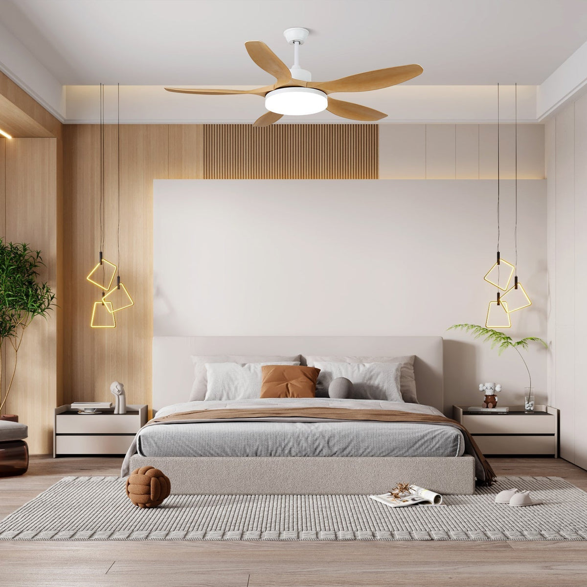 Asymmetric Blade Ceiling Fan Light | Ventumra