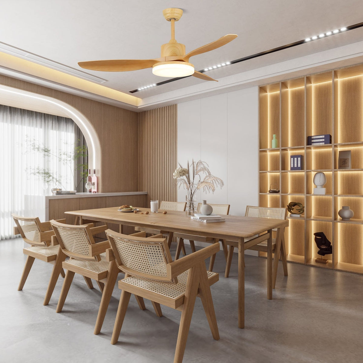Asymmetric Blade Ceiling Fan Light | Ventumra