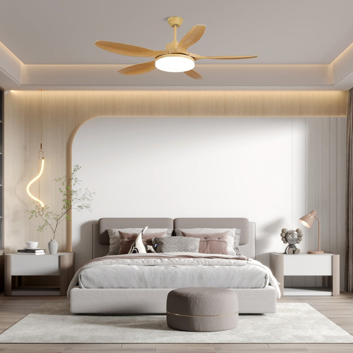 Asymmetric Blade Ceiling Fan Light | Ventumra