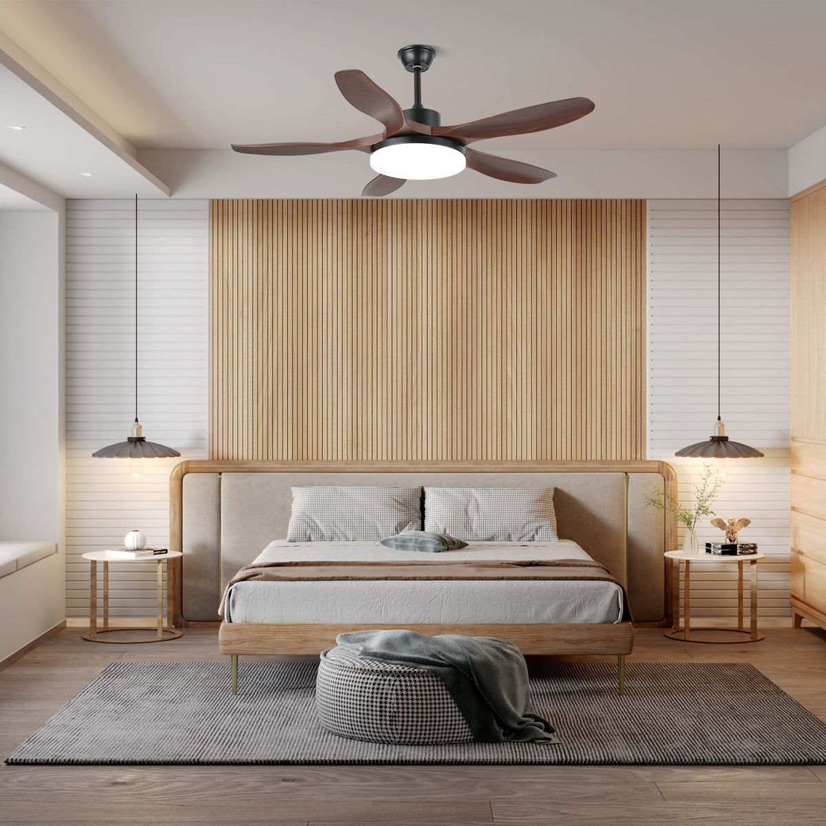 Asymmetric Blade Ceiling Fan Light | Ventumra