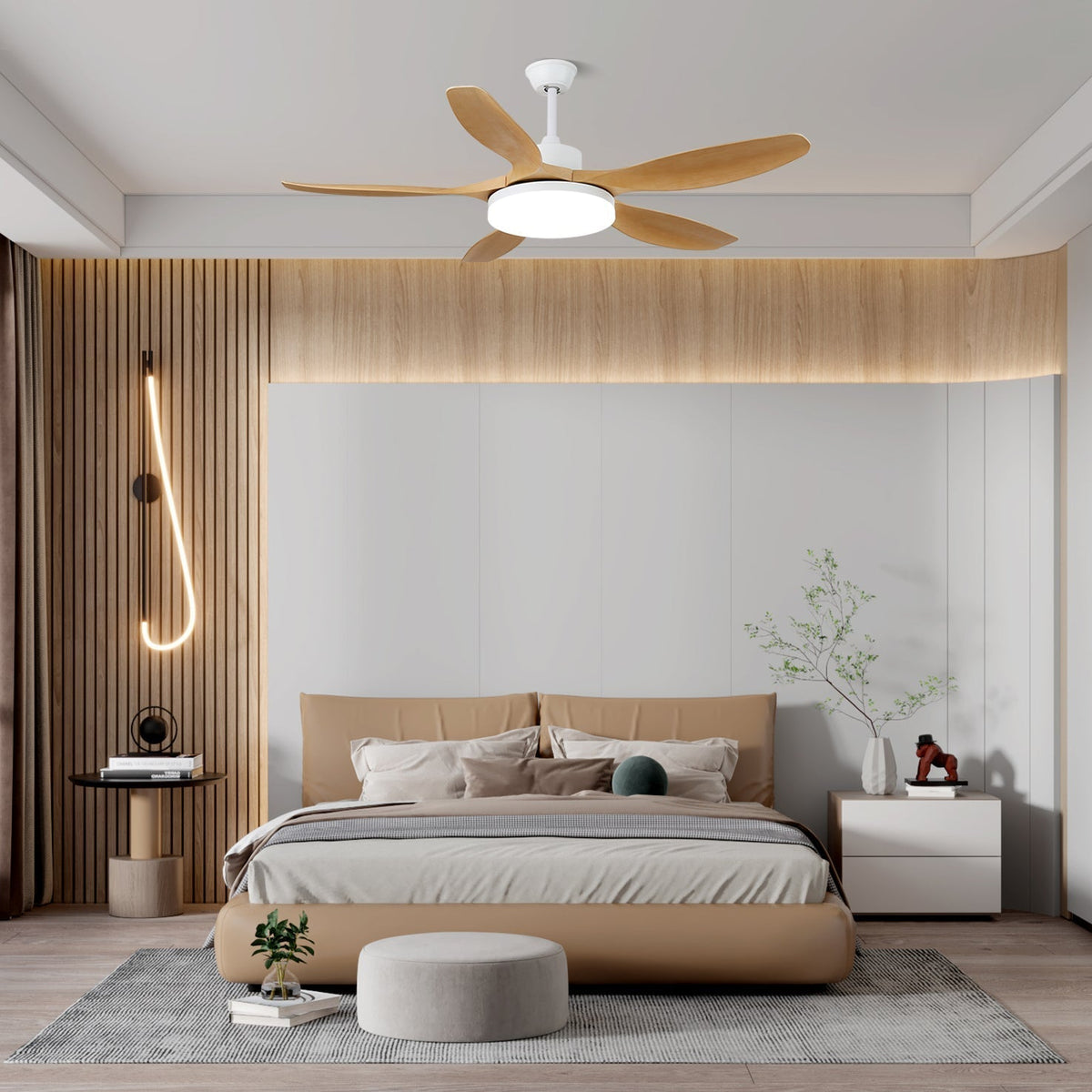 Asymmetric Blade Ceiling Fan Light | Ventumra