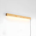 Minimalistische lineare LED-Holz-Wandleuchte zum Einstecken | Ventumra