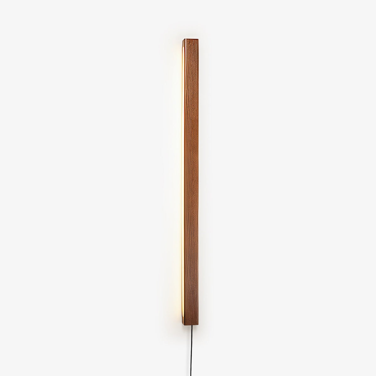Minimalistische lineare LED-Holz-Wandleuchte zum Einstecken | Ventumra