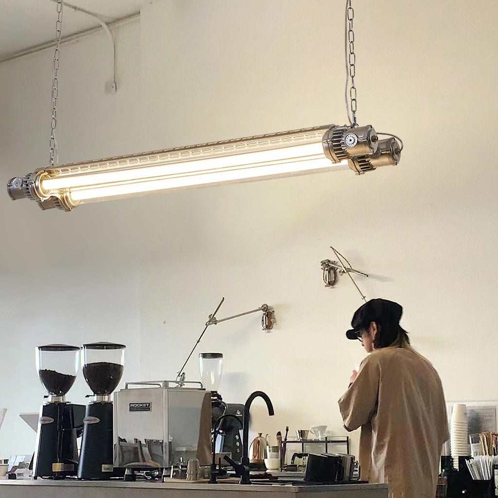 Arsorisra industriële lineaire hanglamp | ventumra