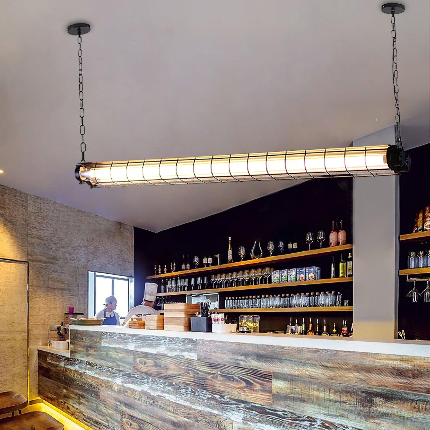 Arsorisra industriële lineaire hanglamp | ventumra