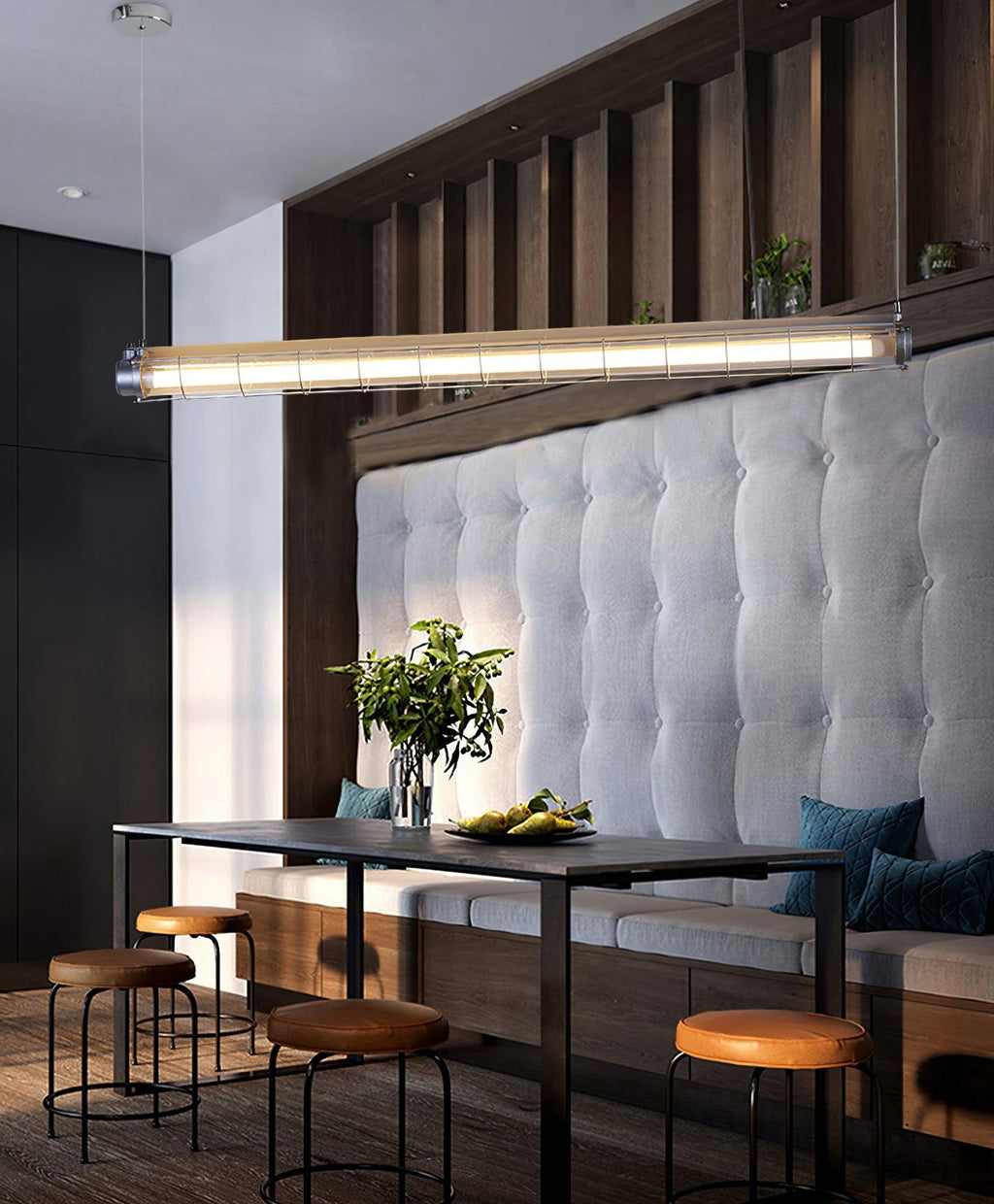 Arsorisra industriële lineaire hanglamp | ventumra