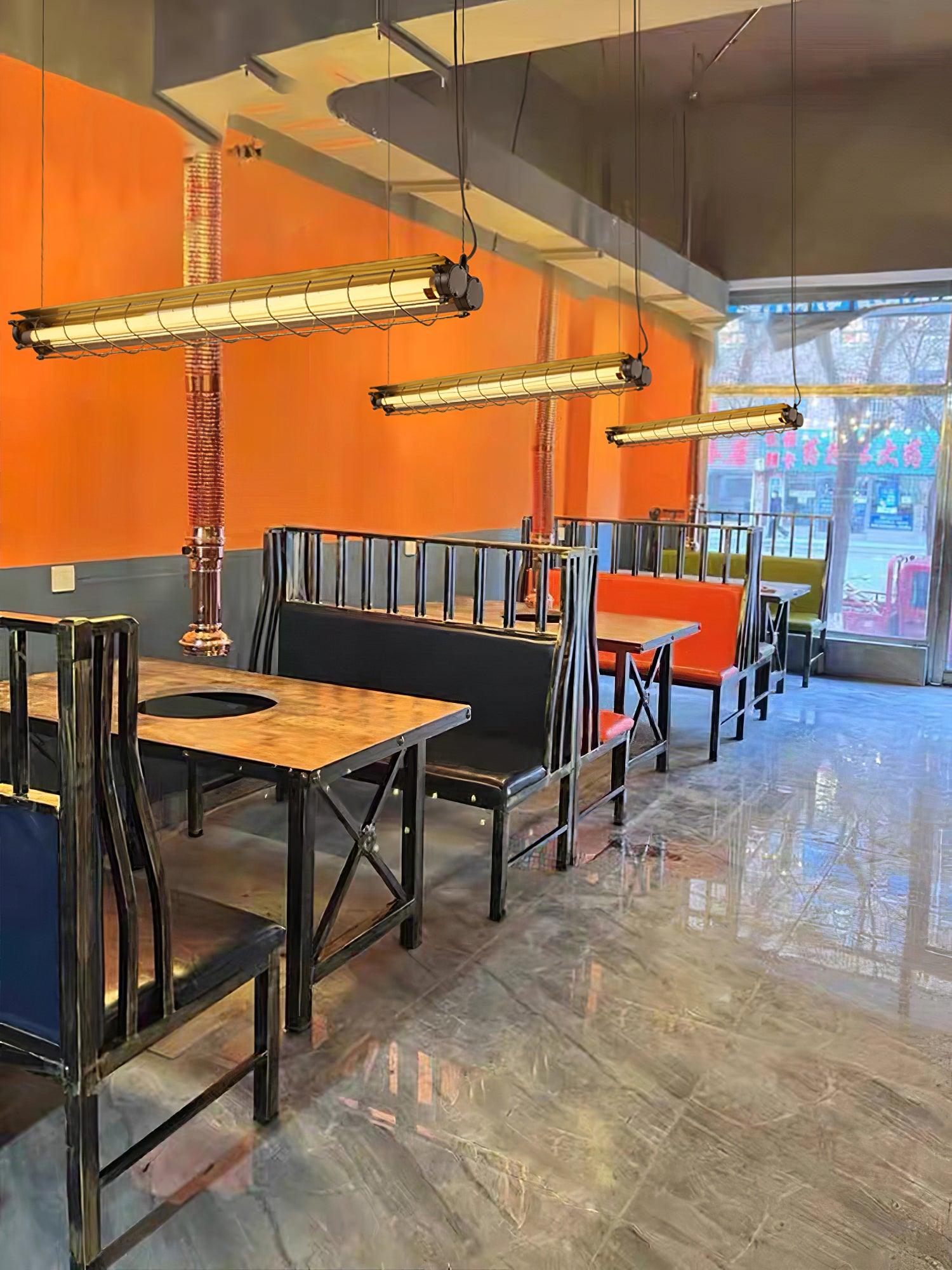 Arsorisra industriële lineaire hanglamp | ventumra
