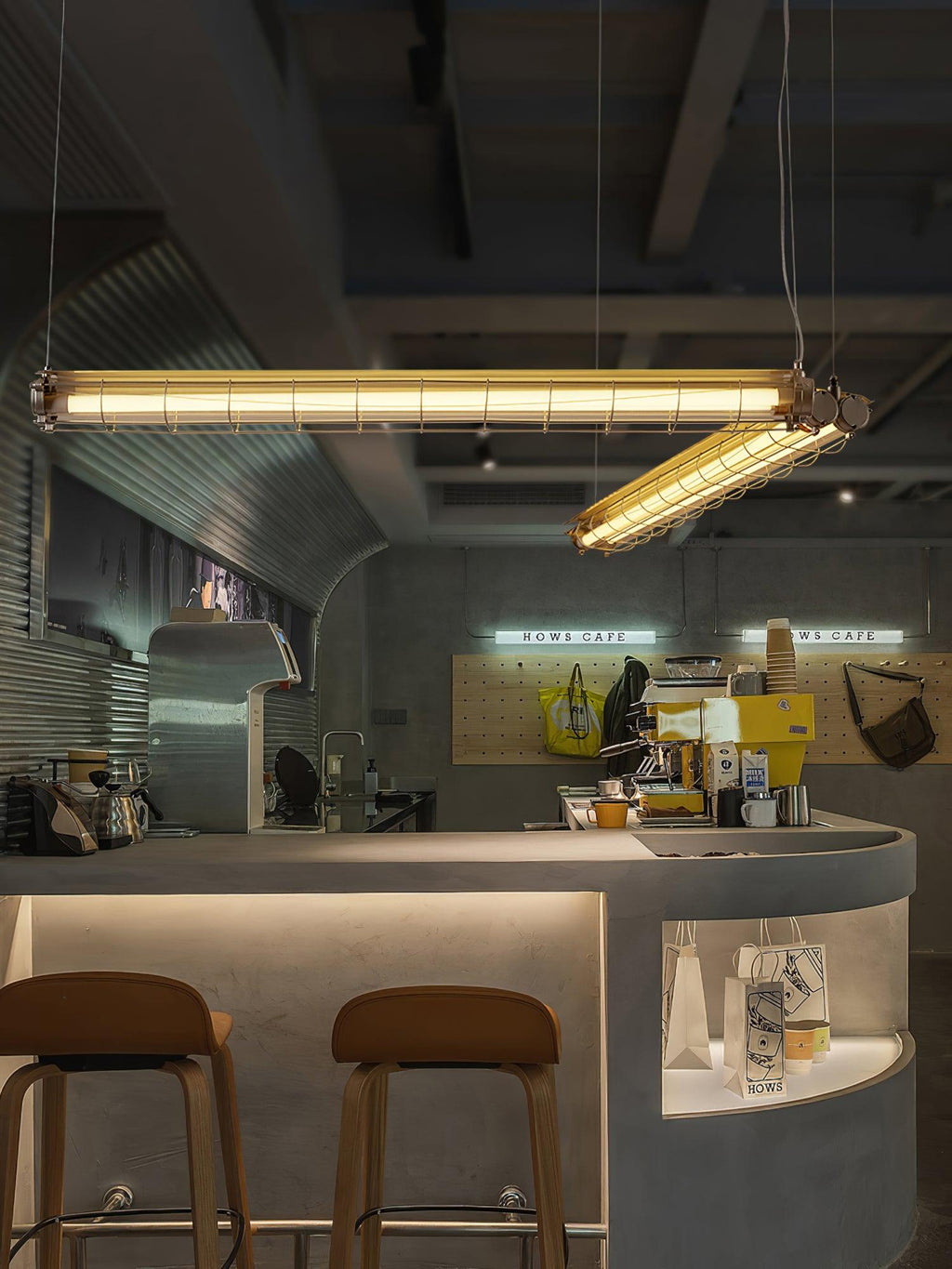 Arsorisra industriële lineaire hanglamp | ventumra