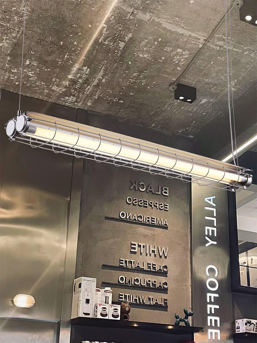 Arsorisra industriële lineaire hanglamp | ventumra