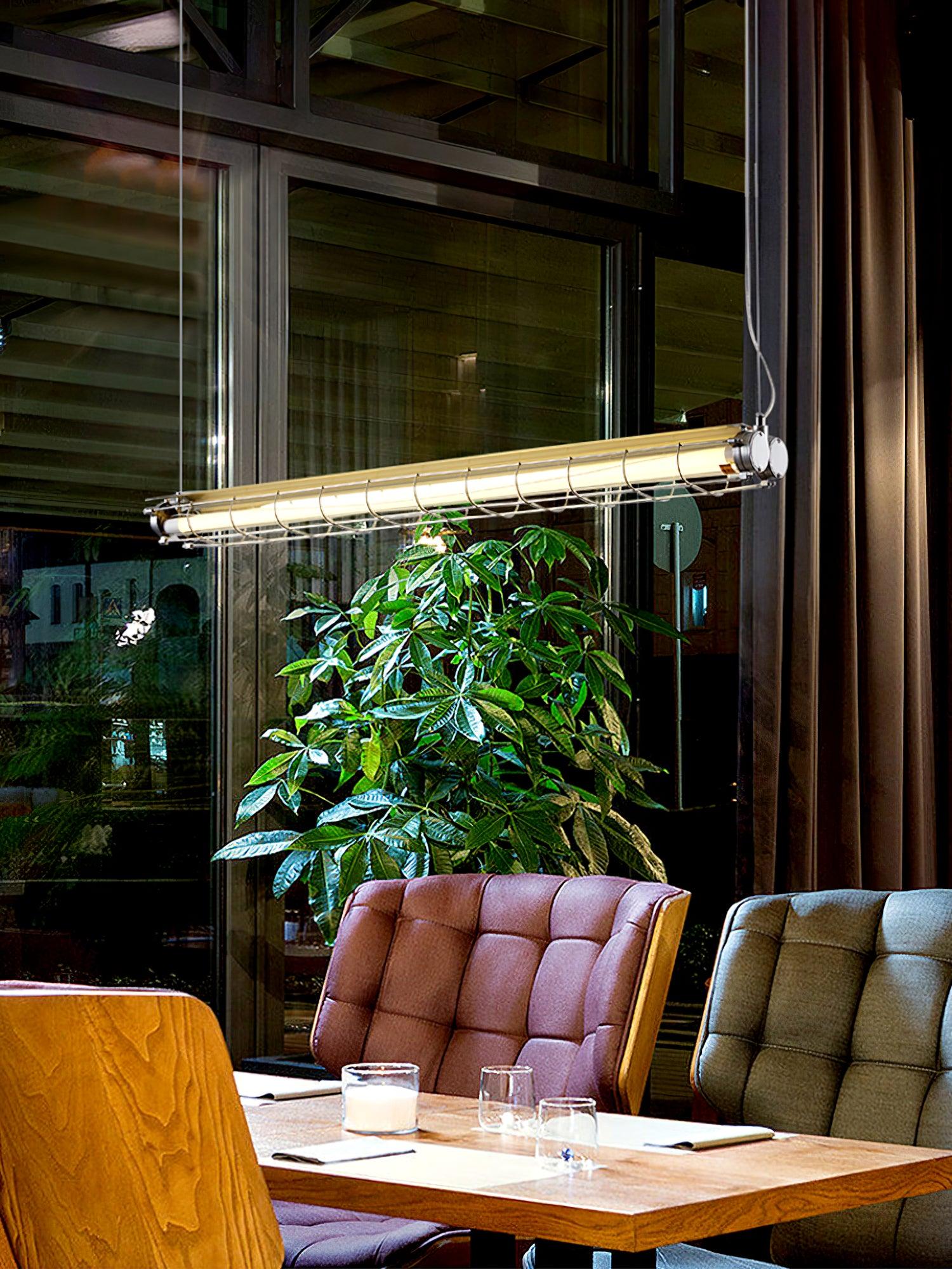 Arsorisra industriële lineaire hanglamp | ventumra