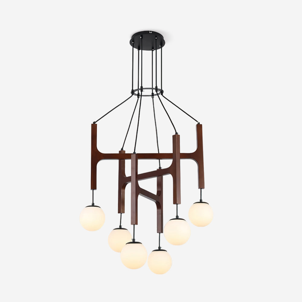 Terra Chandelier Geometric Wood | ventumra