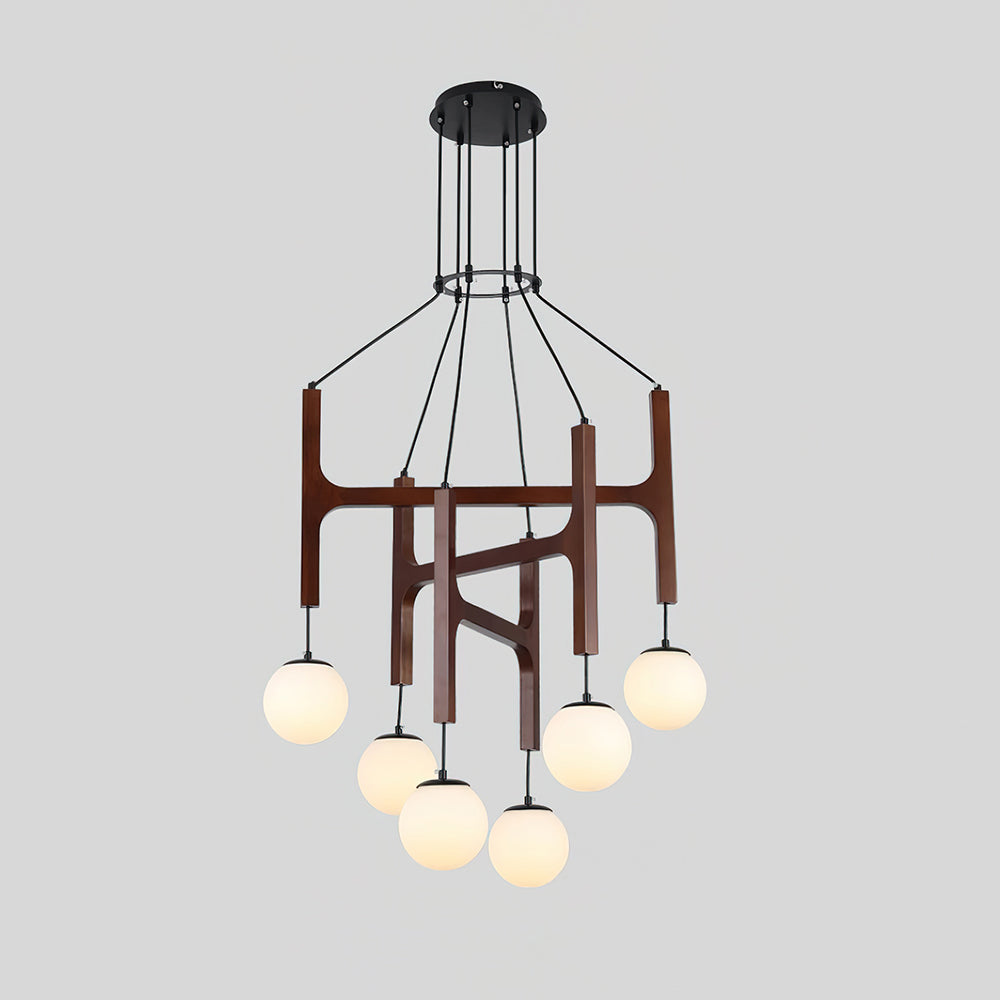 Terra Chandelier Geometric Wood | ventumra