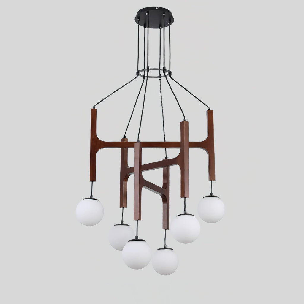 Terra Chandelier Geometric Wood | ventumra