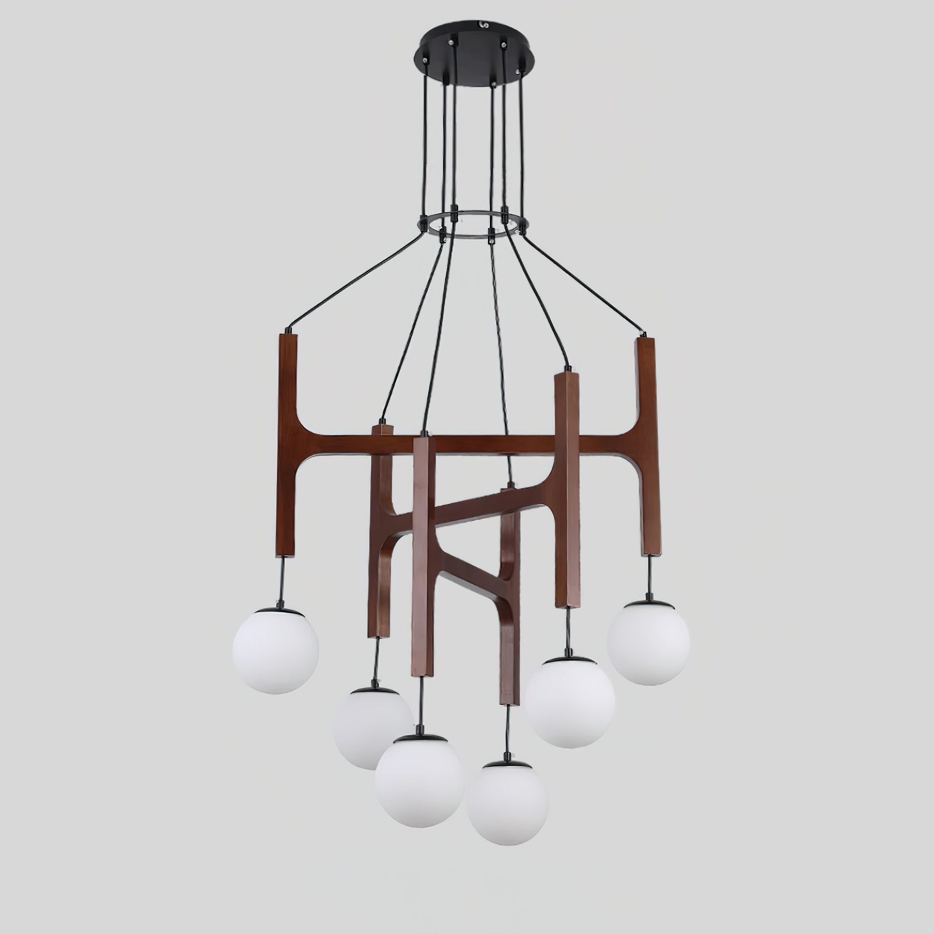 Terra Chandelier Geometric Wood | ventumra
