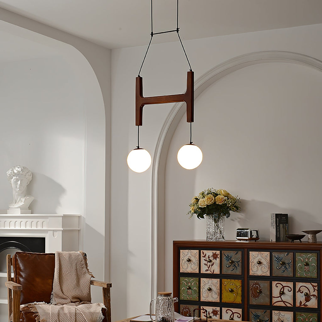 Terra Chandelier Geometric Wood | ventumra