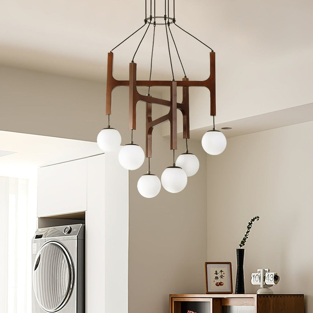 Terra Chandelier Geometric Wood | ventumra