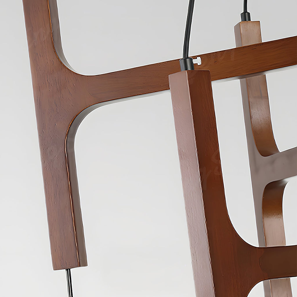 Terra Chandelier Geometric Wood | ventumra
