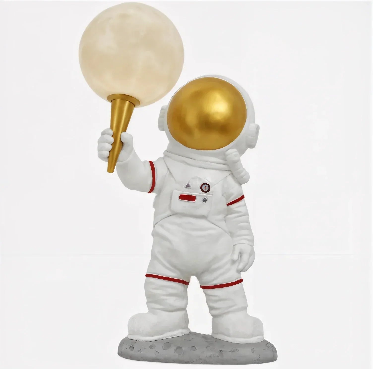 温かな光を放つ、子ども向け宇宙飛行士デザインのテーブルランプ兼ナイトライト | Ventumra