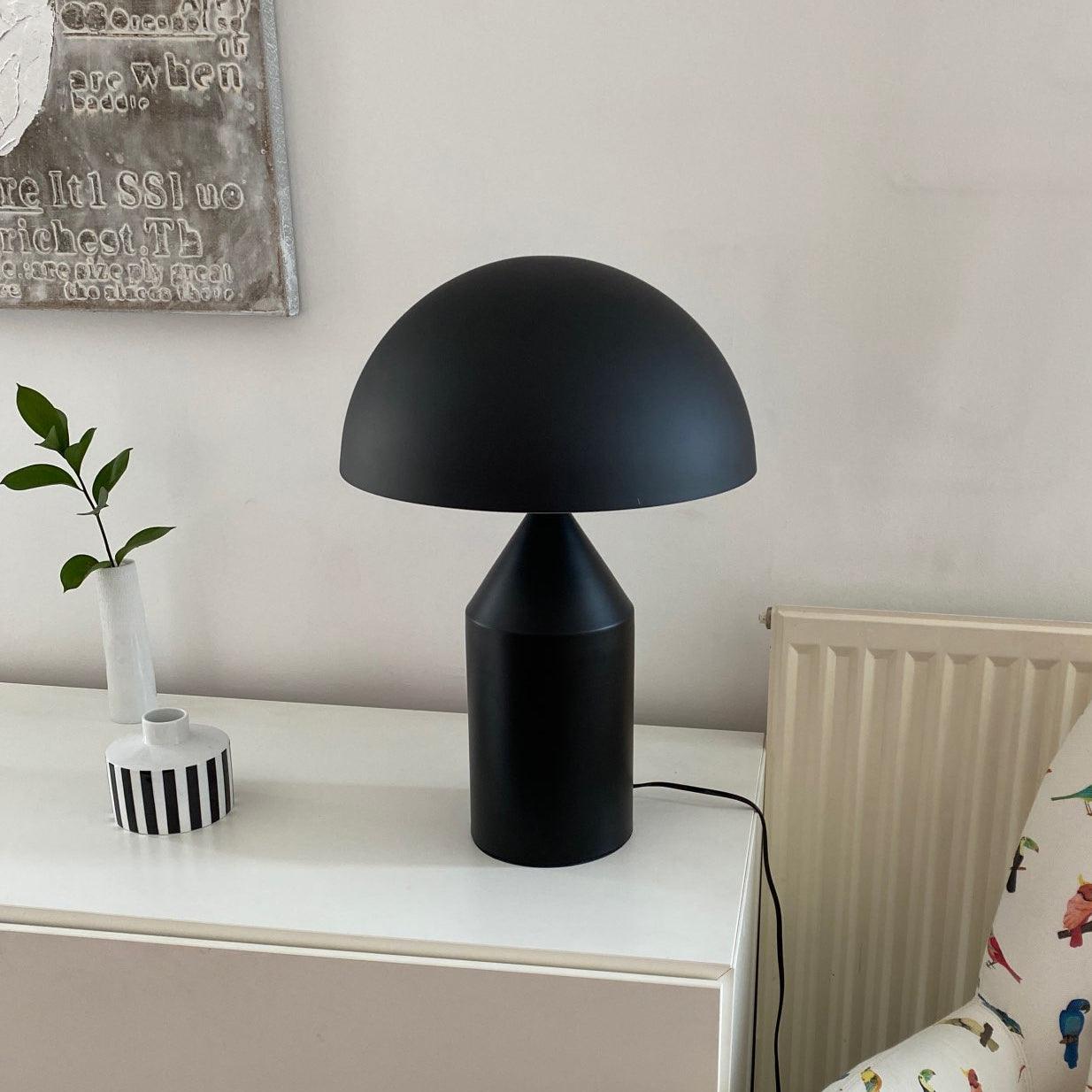 Astraea | Geometric Metal Table Lamp With Cylinder Cone Hemisphere