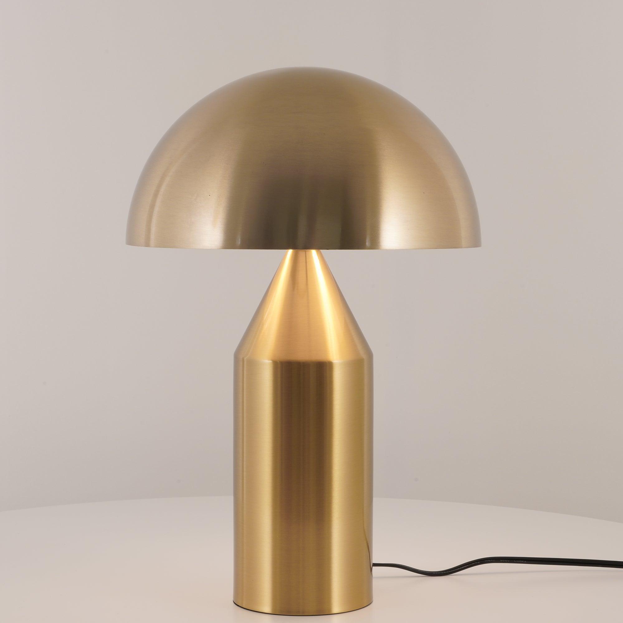 Astraea | Geometric Metal Table Lamp With Cylinder Cone Hemisphere