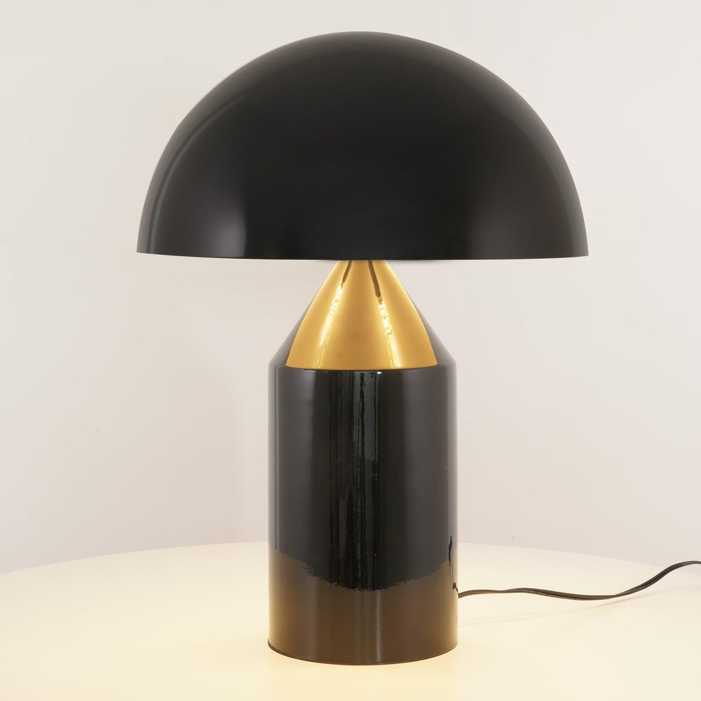 Astraea | Geometric Metal Table Lamp With Cylinder Cone Hemisphere