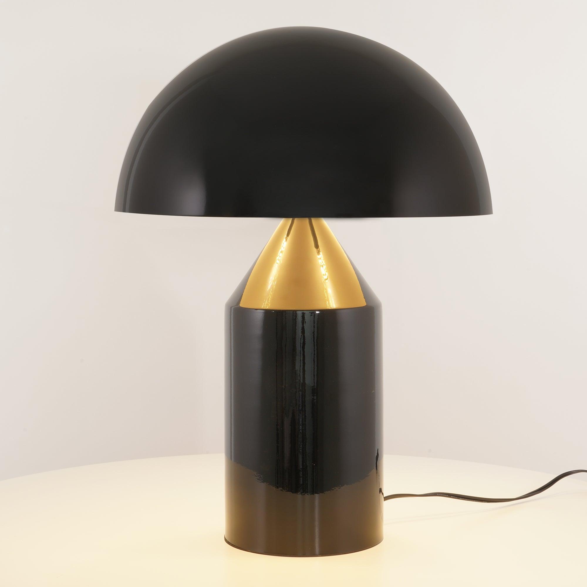 Astraea | Geometric Metal Table Lamp With Cylinder Cone Hemisphere