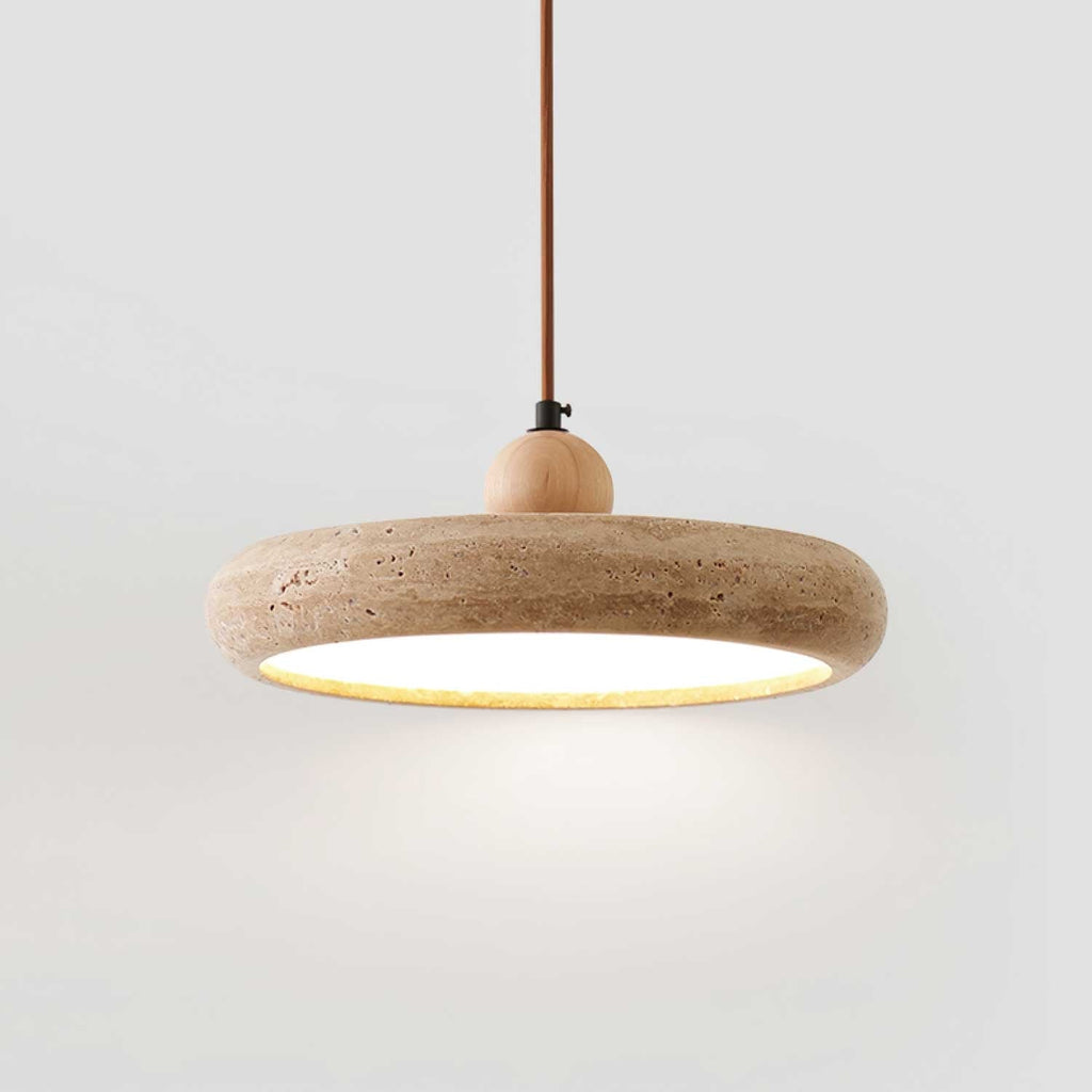 Zesolor Minimalist Travertine Pendant Light | ventumra