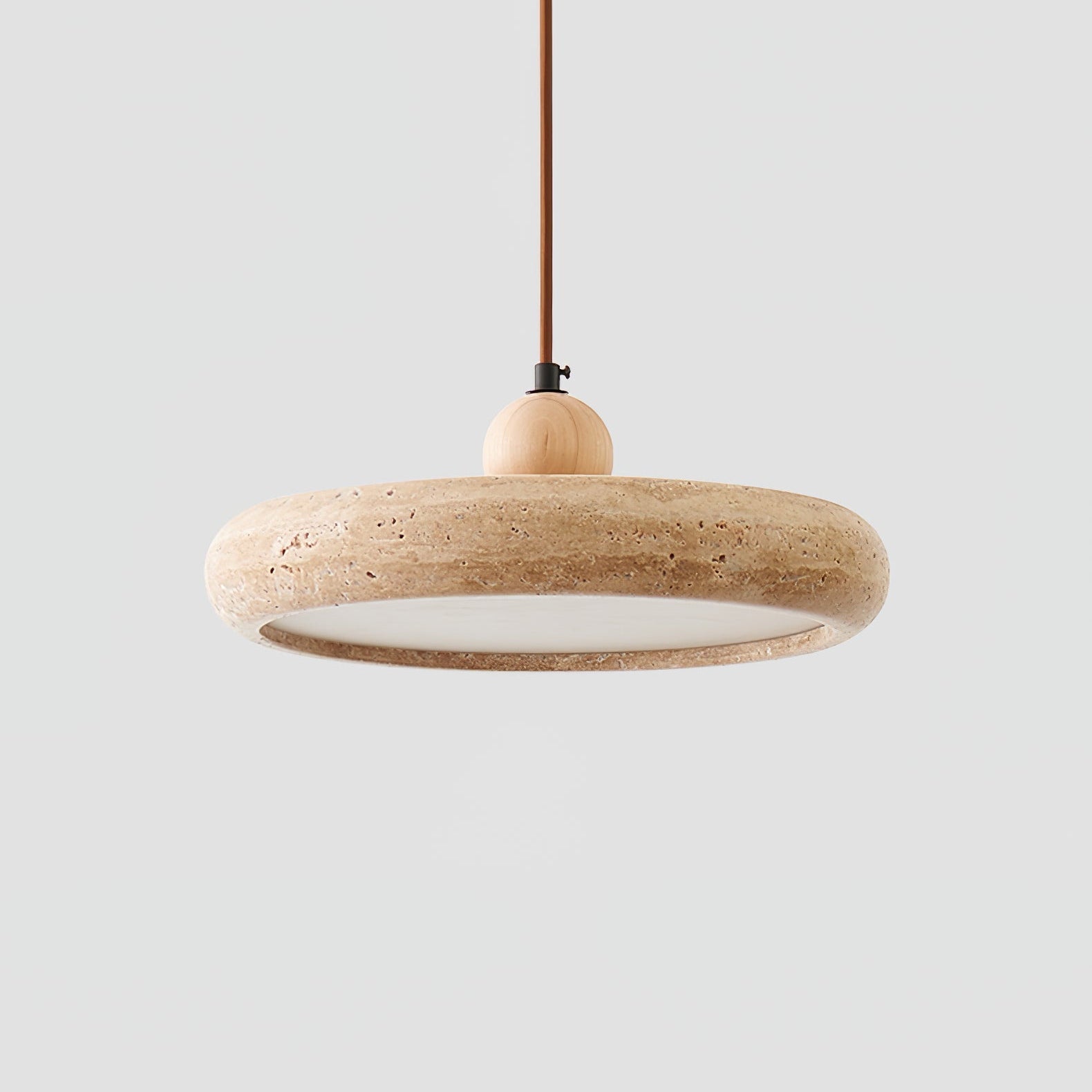 Zesolor Minimalist Travertine Pendant Light | ventumra