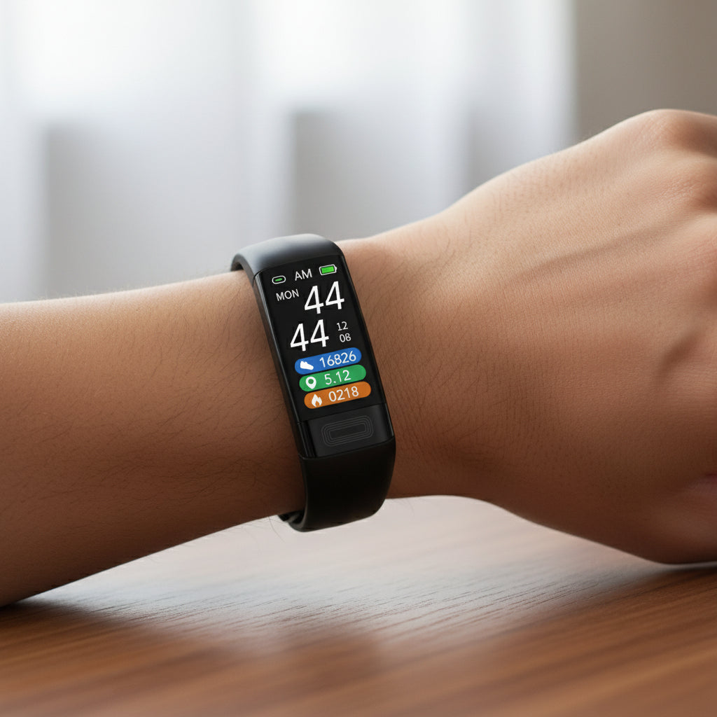 PulseTrack Pro Smart-Armband – Blutdruck-, EKG- und Herzfrequenzmessung