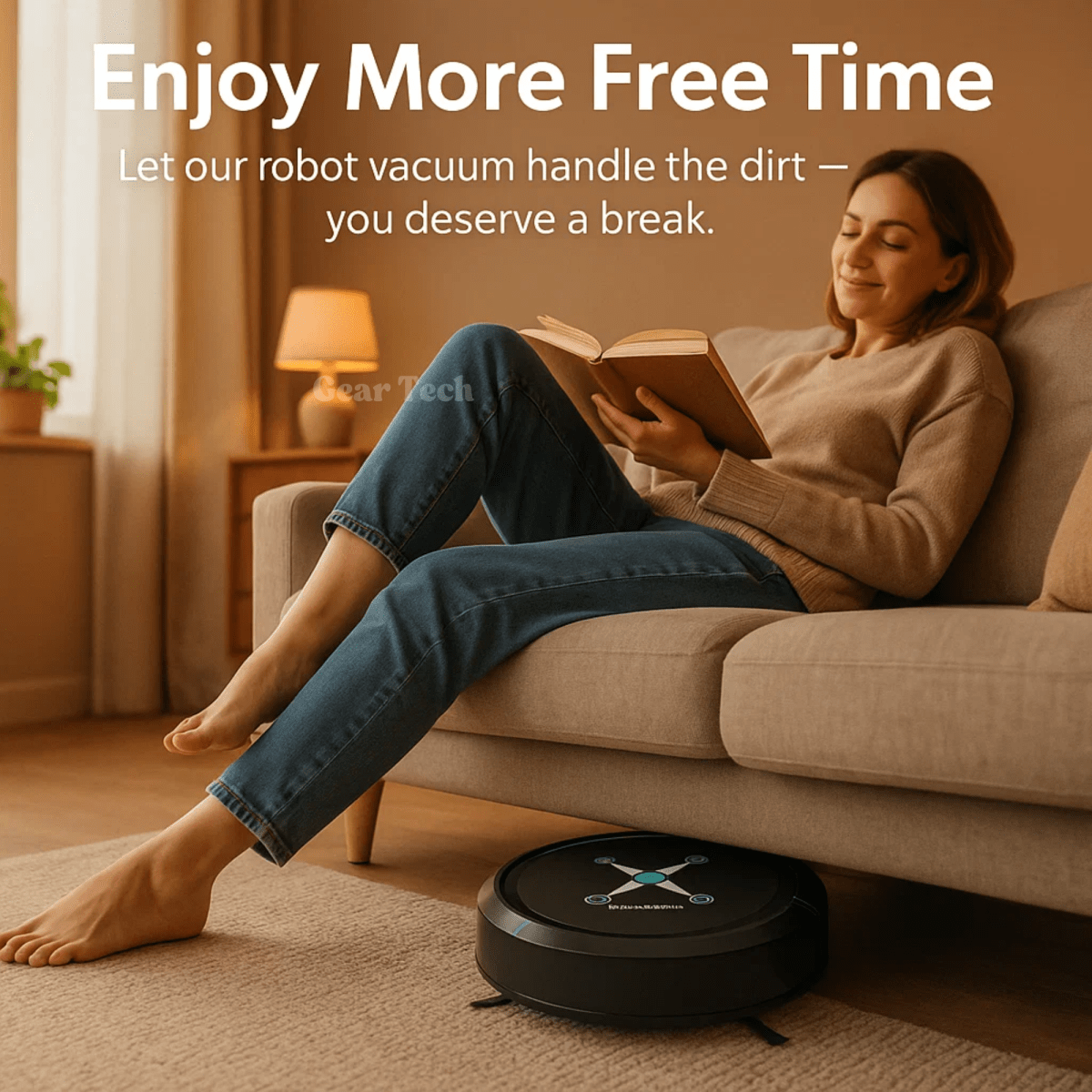 Aspirateur robot intelligent NovaSweep — Navigation intelligente et fonction de lavage automatique