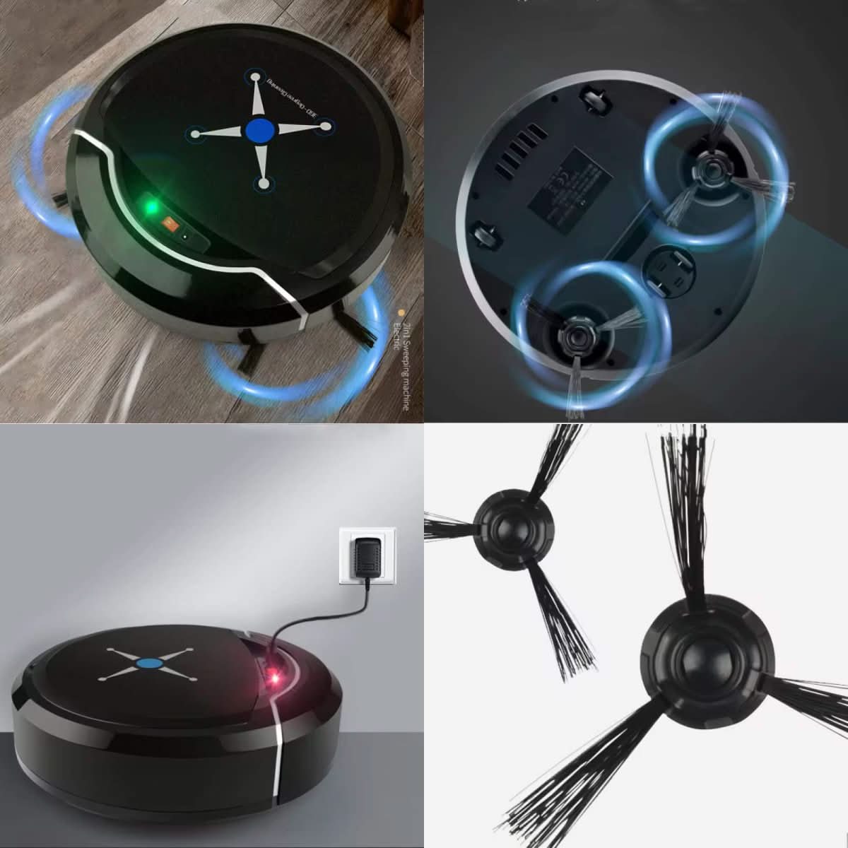 Aspirateur robot intelligent NovaSweep — Navigation intelligente et fonction de lavage automatique