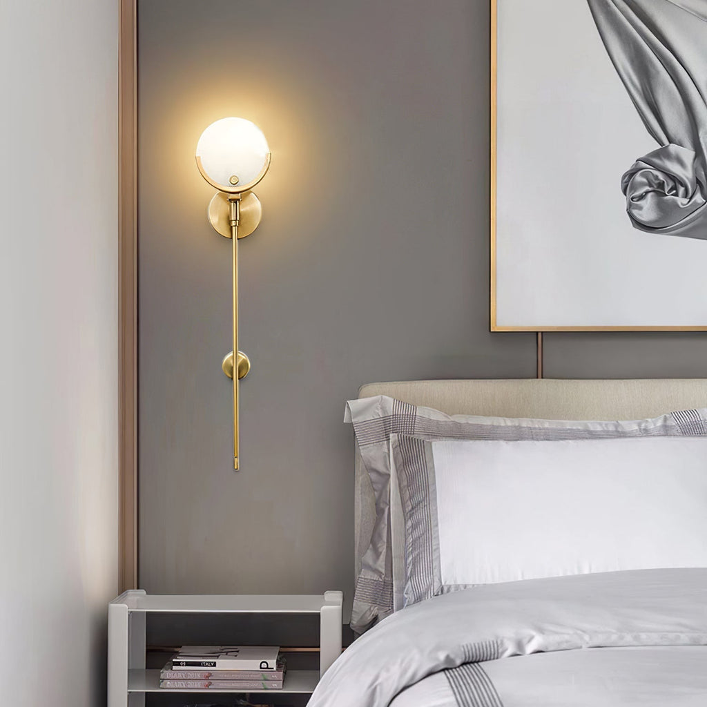 Bravi Brass Sconce Alabaster | ventumra
