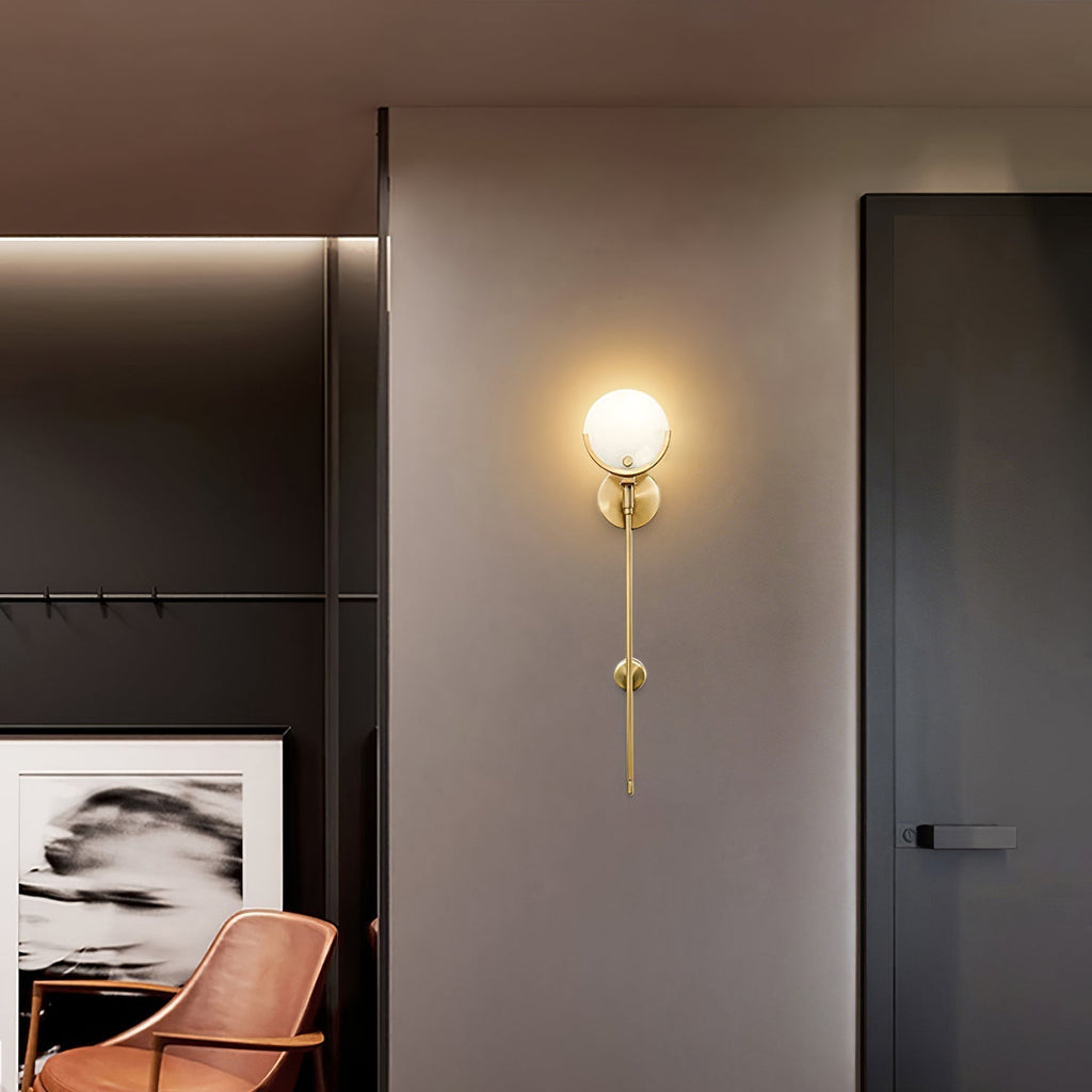 Bravi Brass Sconce Alabaster | ventumra