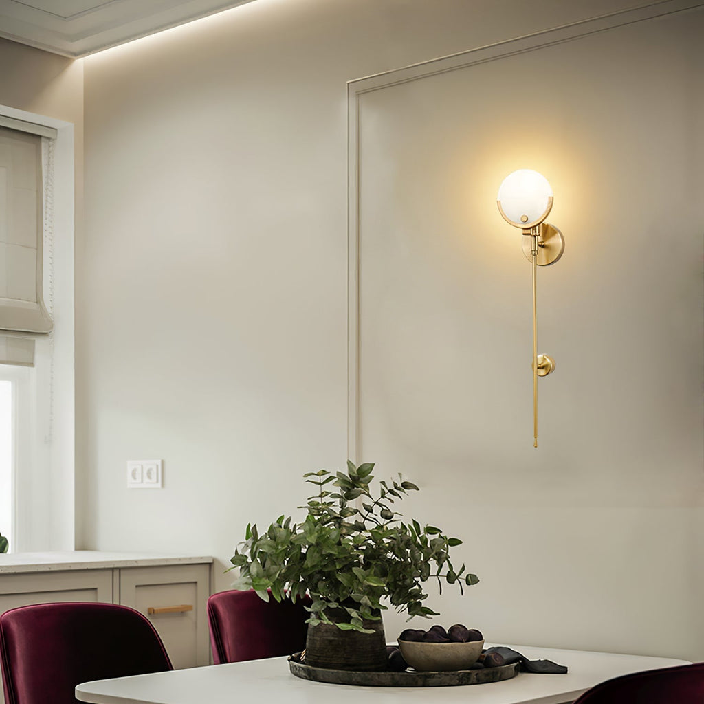 Bravi Brass Sconce Alabaster | ventumra