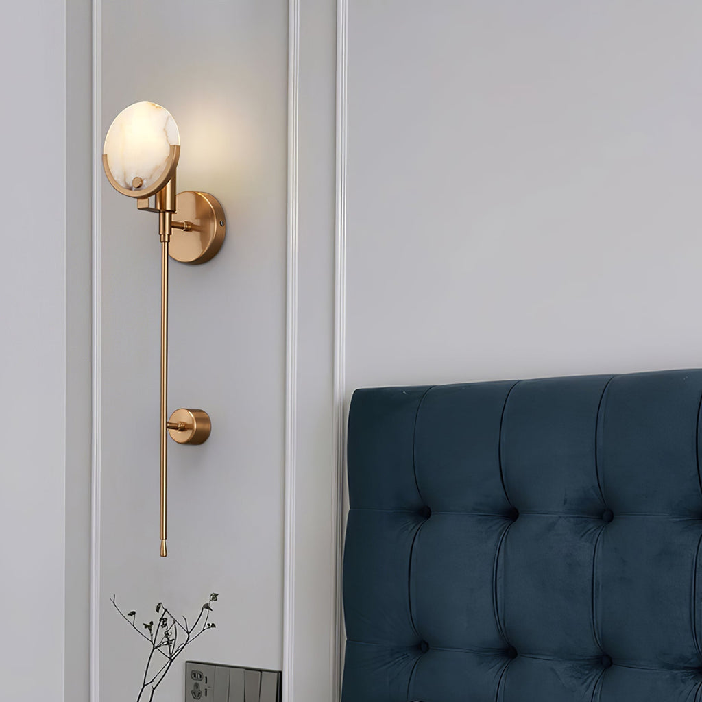 Bravi Brass Sconce Alabaster | ventumra