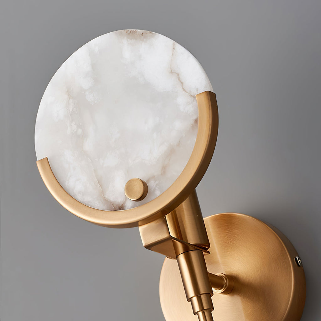 Bravi Brass Sconce Alabaster | ventumra