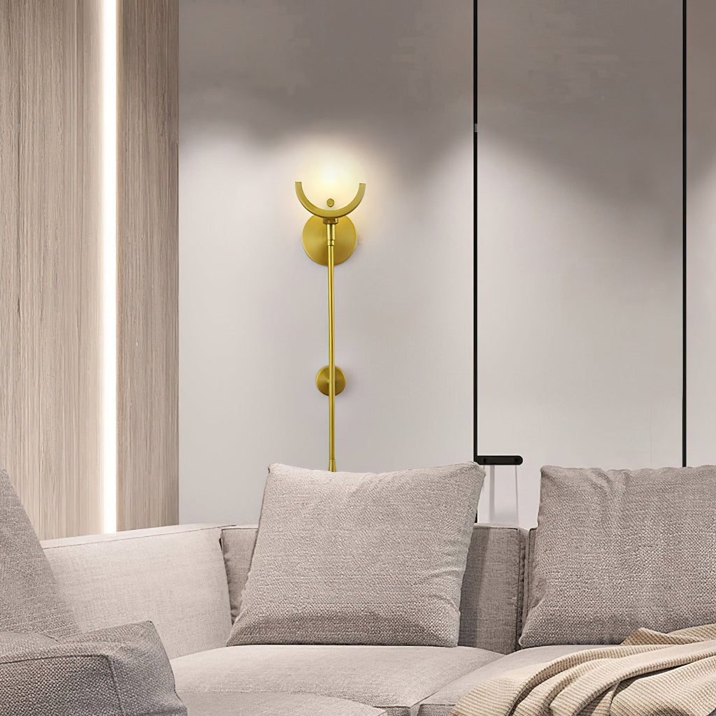 Bravi Brass Sconce Alabaster | ventumra