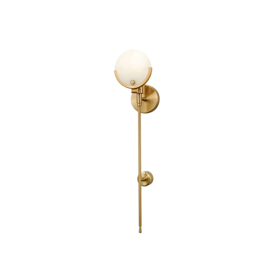 Bravi Brass Sconce Alabaster | ventumra