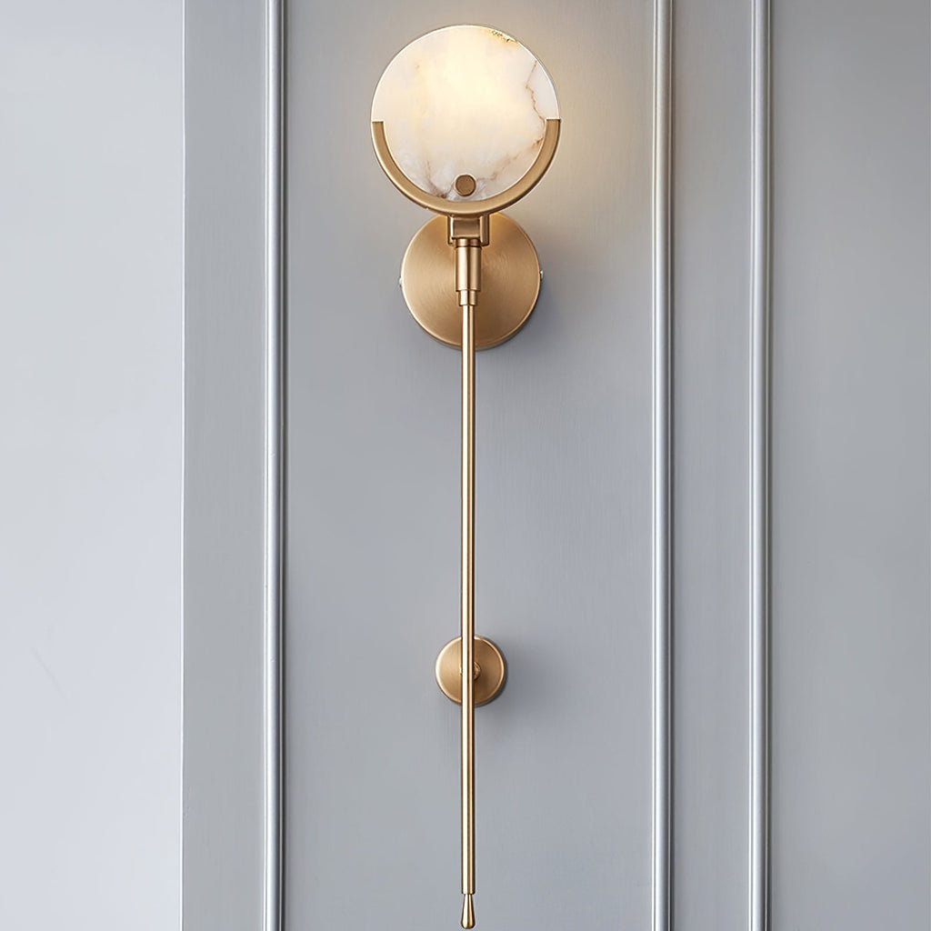 Bravi Brass Sconce Alabaster | ventumra