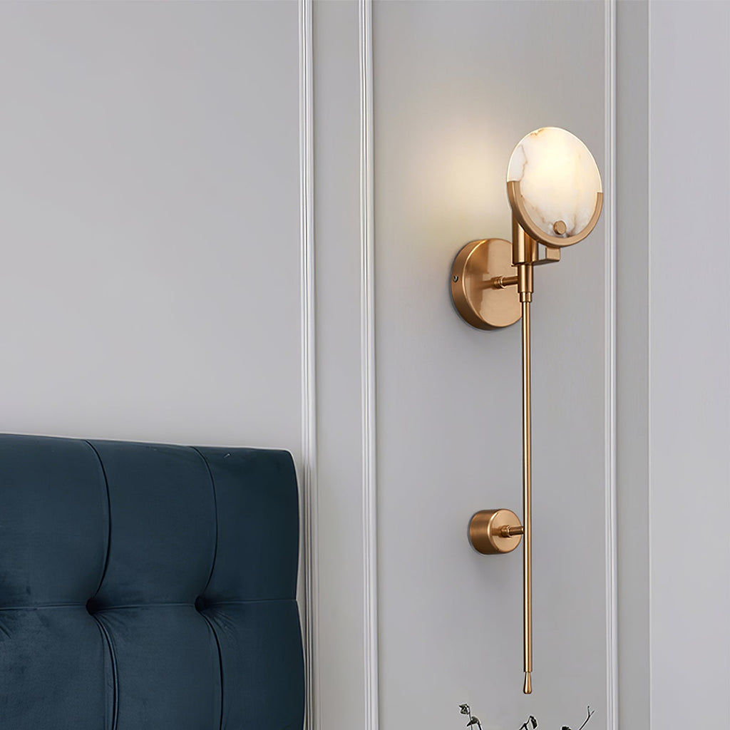 Bravi Brass Sconce Alabaster | ventumra
